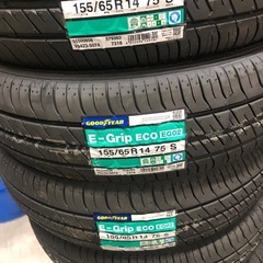 軽自動車タイヤ155/65R14 グッドイヤー4本セット(交換込、廃タイヤ処分込)の画像