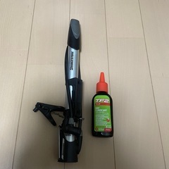 モバイルポンプ 自転車 空気入れ と　自転車用オイル