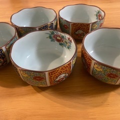 有田焼　蘭釜　小鉢5客セット
