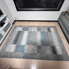 ブルー基調　じゅうたん