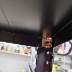 J9540　キャスター付きスチールラック　ブラック　クリーニング済み【リユースのサカイ柏店】の画像