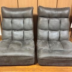 2脚セット　ニトリ：つながるハイバックポケットコイル座椅子