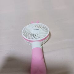 ハンディ扇風機。