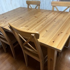 取引先決定しました。IKEA 伸縮ダイニングテーブルセット