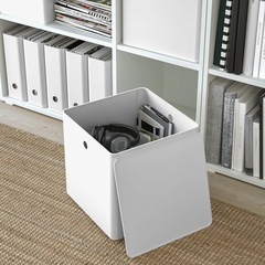 クッギス　IKEA 【3個】収納ボックス蓋付き