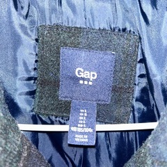 GAP ギャップ オールド ピーコート ウール チェック柄 80s メンズ L緑の画像