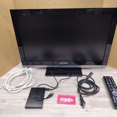 世田谷区近辺配送可能  正常作動品　液晶テレビ　2011年製　PRODIA　PRD-LR122B 　22V型 地上・BS・110度CSデジタルハイビジョン液晶テレビ　リモコン・外付けハードディスク（250GB）付の画像