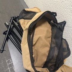 アウトドアチェア 茶色の画像