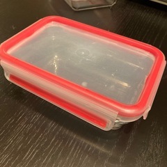 【お取り引き中】ガラス　タッパー(中)