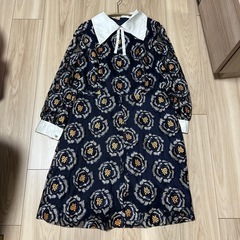昭和レトロレースワンピースの画像