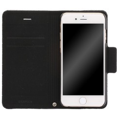 iPhone 6/6s 薄型ファブリックデザインケースウェーブ(A) ブラック の画像
