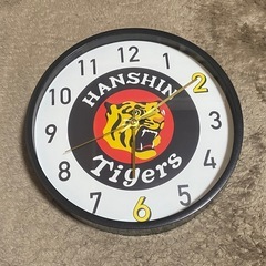 【未使用】阪神タイガース　壁掛け時計