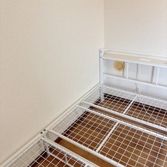 シングル🩵ベッド(ニトリ)の画像