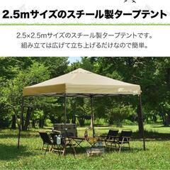 ワンタッチタープテント2.5m✕2.5m