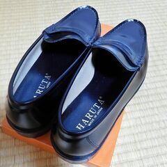 HARUTA ローファー 9064 黒 28.0cmの画像