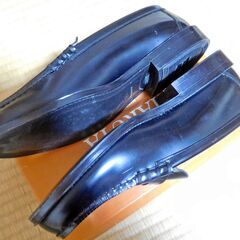 HARUTA ローファー 9064 黒 28.0cmの画像