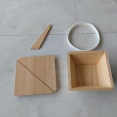 【国産ひのき】木製の冷凍ご飯容器　枡のおひつ

