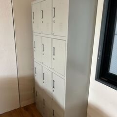 【美品】ロッカー鍵付き180x90x45cm