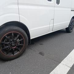 軽バン等にアルミホイール