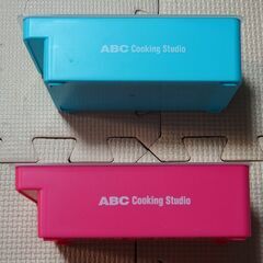 バターケース ブルー＆ピンク ふたつ 未使用 閲覧可の画像