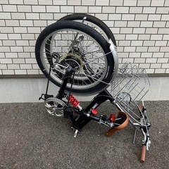 美品 コムサデモード　折りたたみ自転車　の画像