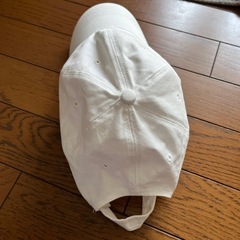 白いキャップ☆メンズレディースの画像