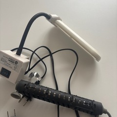 水槽のライトとヒーターのセットの画像