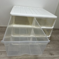 ニトリ　衣装ケース　収納　押入れ　引き出し　3段　2つセット　の画像