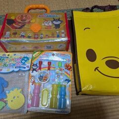 アンパンマン　おえかきバッグ　シャボン玉　お風呂遊び　おもちゃセット