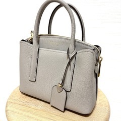 【kate spade 】バッグ　マルゴー　ミディアム　サッチェル 　グレーの画像