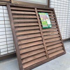 【3枚セット】木製ルーバーラティス アイリスオーヤマ　900×900mm　生産終了品の画像