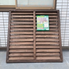 【3枚セット】木製ルーバーラティス アイリスオーヤマ　900×900mm　生産終了品の画像