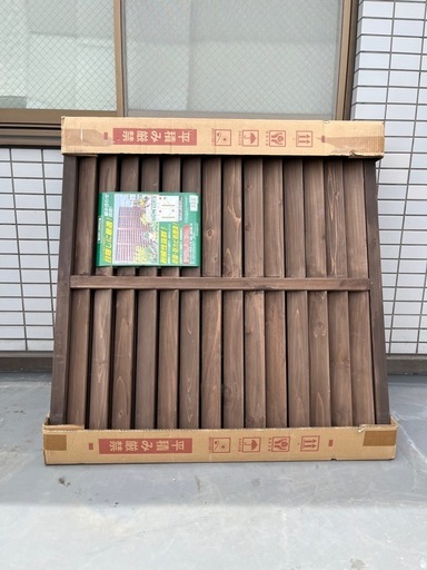 【3枚セット】木製ルーバーラティス アイリスオーヤマ　900×900mm　生産終了品