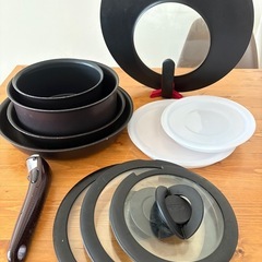 IH ガス 対応　T-fal フライパン 鍋 11点セット