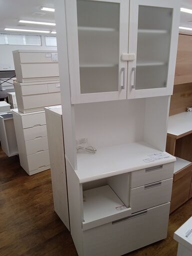 ☆ジモティ割あり☆ ニトリ レンジボード ホワイト H201×D43×W80 