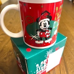 新品 ミッキーマウス クリスマス コーヒーカップの画像