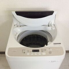 JT10828【SHARP/シャープ 4.5㎏洗濯機】2018年製 ES-GE4B 家電 洗濯 簡易乾燥付の画像