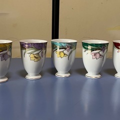 桂由美のコップ、箸、箸置きセット　他台湾茶茶器、グラス2個全て未使用品