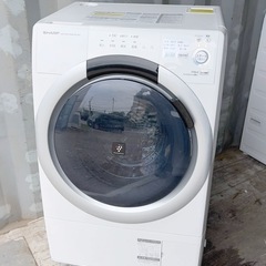 🔥🔥シャープES-7kg🔥🔥→左開き✨❗️ 7kgドラム式洗濯機...