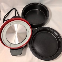 電気ミニプレート グリル鍋 APN-10G(R) ※蓋なし品