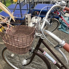 🌟文章お読みください🌟M-145🤩ママチャリ自転車‼️ブラウン‼️の画像