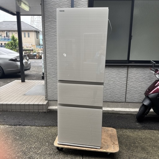 【美品】東芝 冷蔵庫 2021年製 356L GR-T36SVL(ZC)