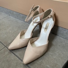 24.5cm パンプス　アンクル付き　REZOY