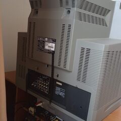 当時物　ブラウン管テレビ　東芝　25型 東芝カラーテレビ 25ZB28 25型 フラット画面 通電 TOSHIBA