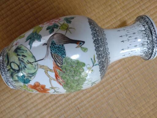 中国　古花瓶(壺) 中国 骨董品 工芸品 竹細工 花瓶 壺中国 中国美術