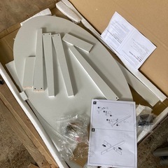 フリノ(Furinno) ジャヤ(JAYA) 楕円形コーヒーテーブル ホワイト 幅90×高さ42×奥行50cmの画像