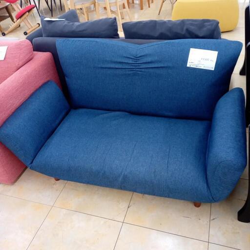 ★ジモティ割あり★  ソファー ネイビー H70×D70×W130 クリーニング済み OJ9310