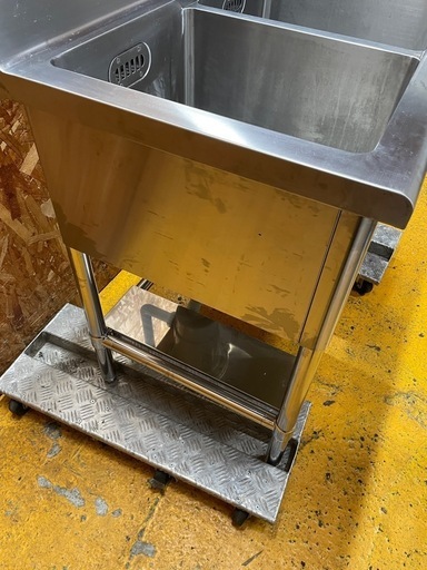 C(7240) 業務用 ステンレス 2槽シンク W900D600H800BG150 シンク 二槽 2槽 流し台 厨房用 飲食店 店舗用