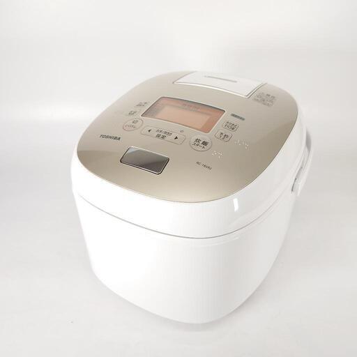 中古　TOSHIBA 一升炊き　真空IH炊飯器RC-18VRK 取説書付き Amazon | RC-18VRK-R(グランレッド) 鍛造かまど銅釜 真空IH炊飯