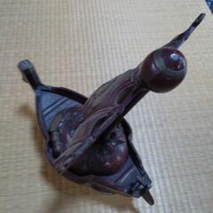 鋳物　宝船　骨董　幸運置き物の画像